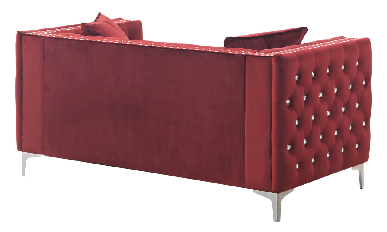 Burgundy Beauty Loveseat -  Burgundy