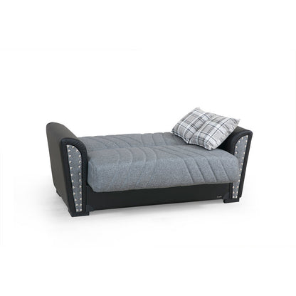 Salinas Gray Fabric Loveseat