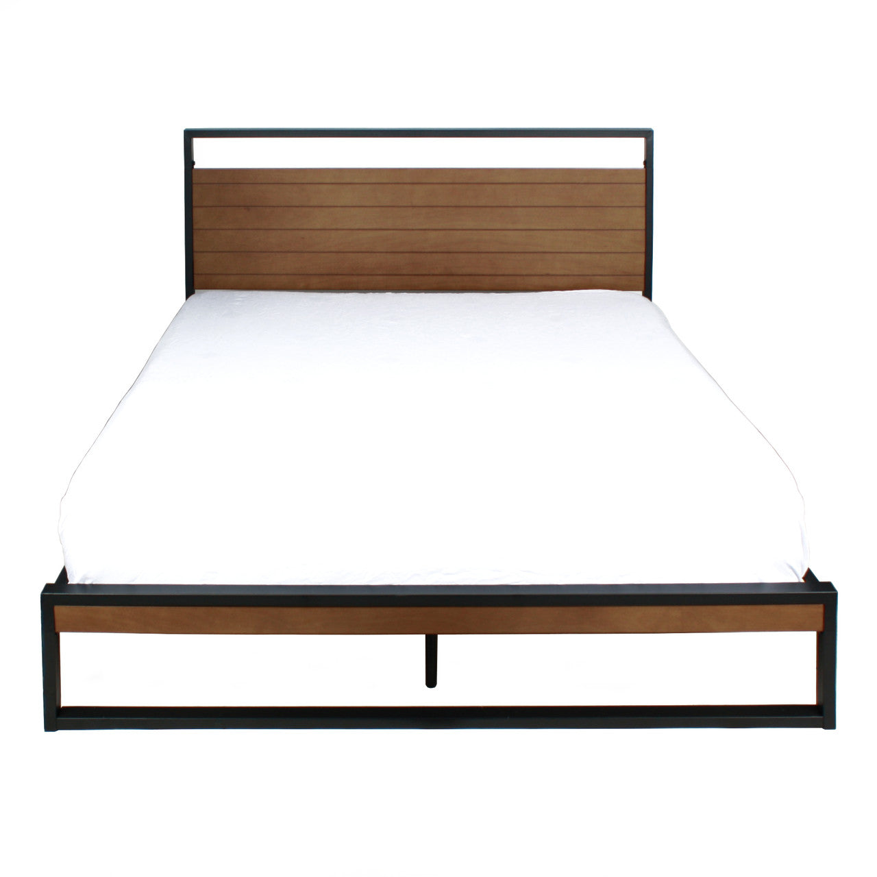 Go Green Woods Maximo Metal and Wood Platform Bed Frame Queen