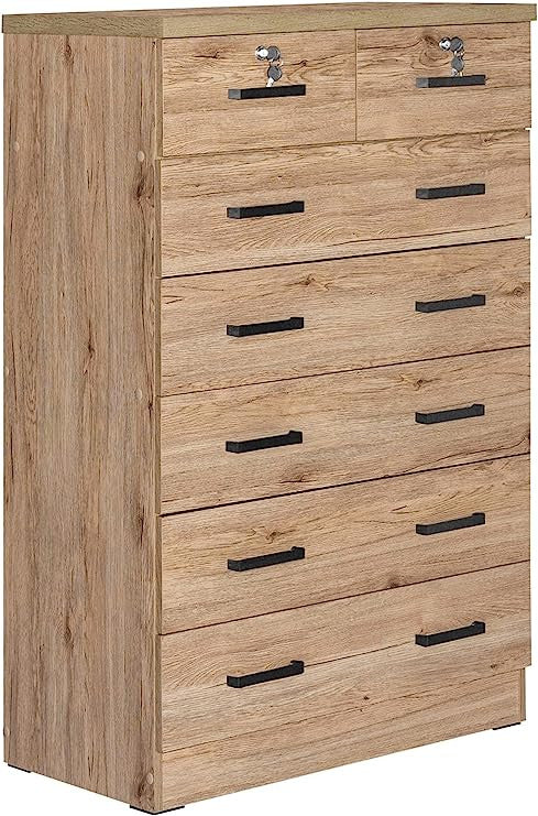 Go Green Woods Cindy 7 Drawer Chest Wooden Dresser