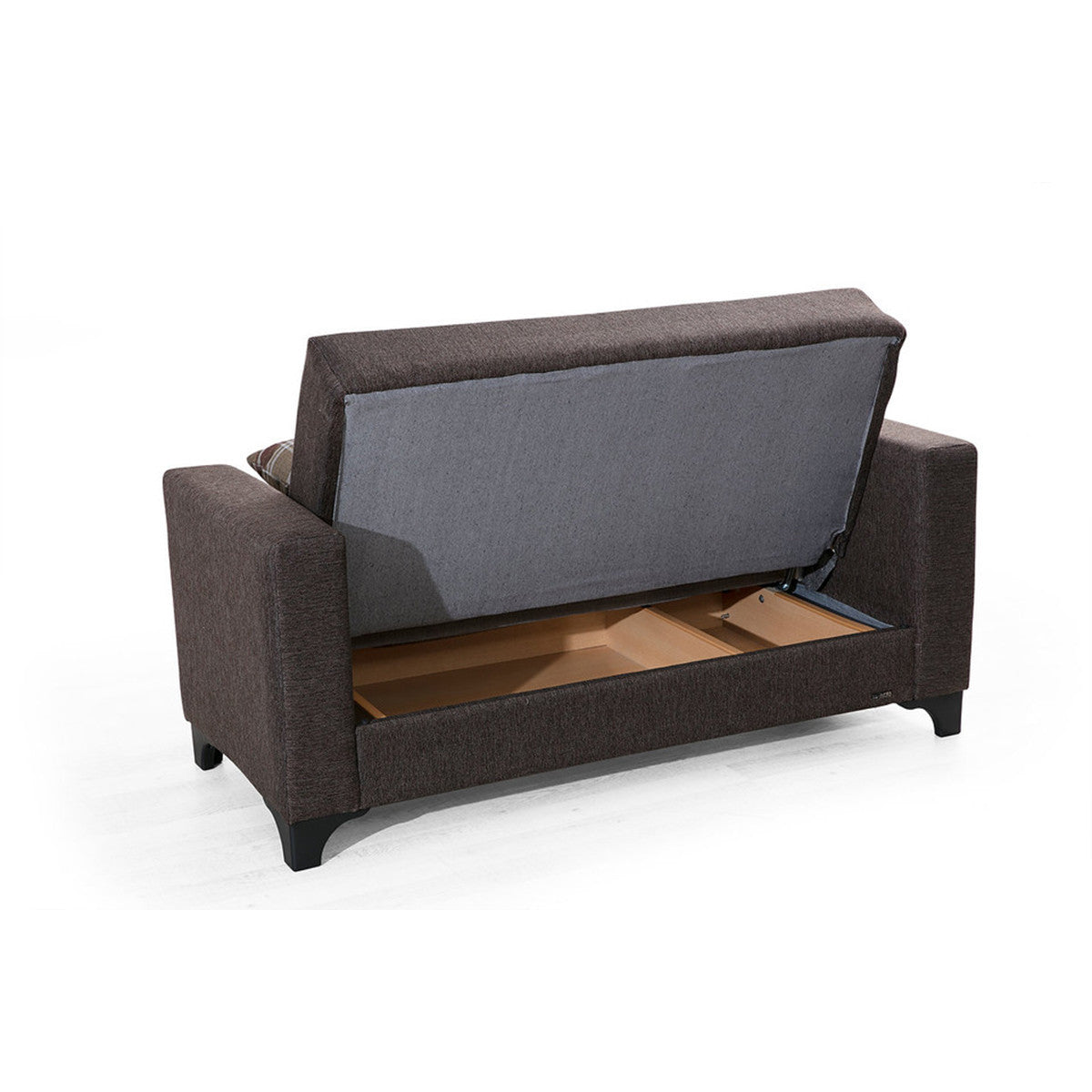 Armada Brown Fabric Loveseat