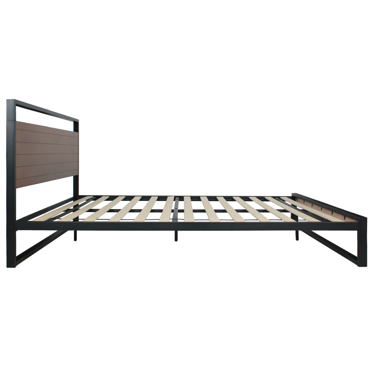 Go Green Woods Maximo Metal and Wood Platform Bed Frame Queen