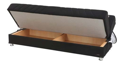 Wanda Black Fabric Sofa Bed