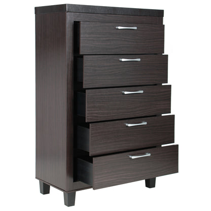 Go Green Woods Elegant 5 Drawer Chest of Drawers for Bedroom