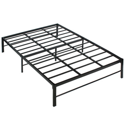 Go Green Woods Lily Foldable Welded Black Metal Platform Bed Frame Full