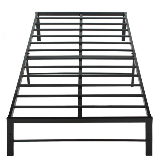 Go Green Woods Lily Foldable Welded Black Metal Platform Bed Frame Twin