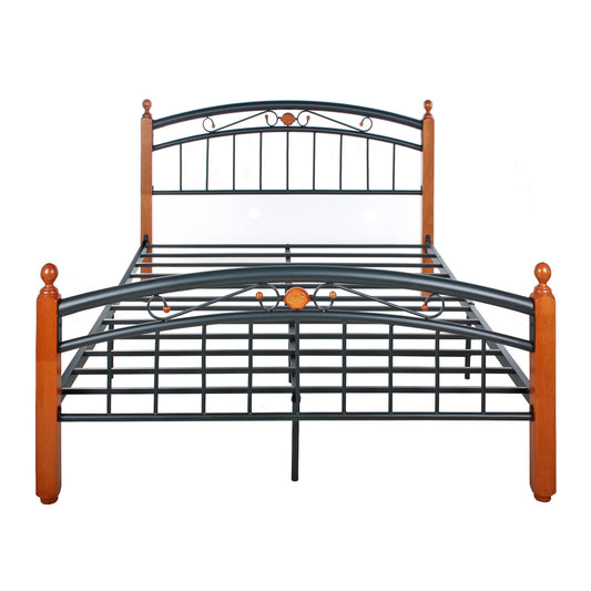 Go Green Woods Lexus Metal Bed Frame with Headboard & Footboard