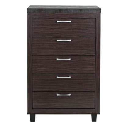 Go Green Woods Elegant 5 Drawer Chest of Drawers for Bedroom