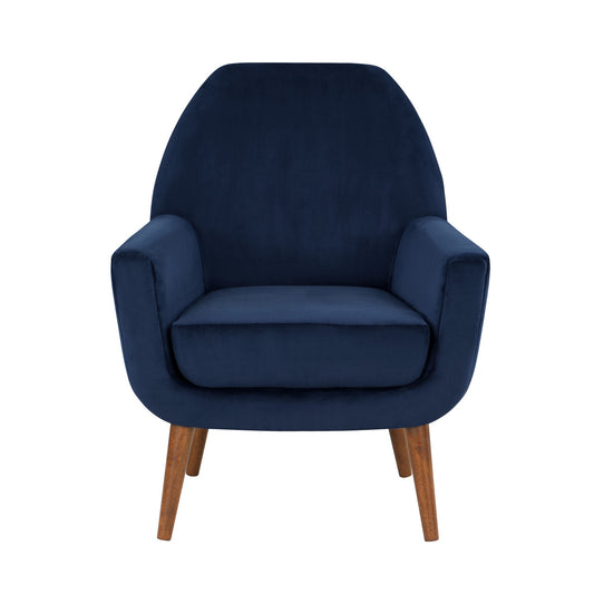 Astrid Navy Blue Velvet Armchair