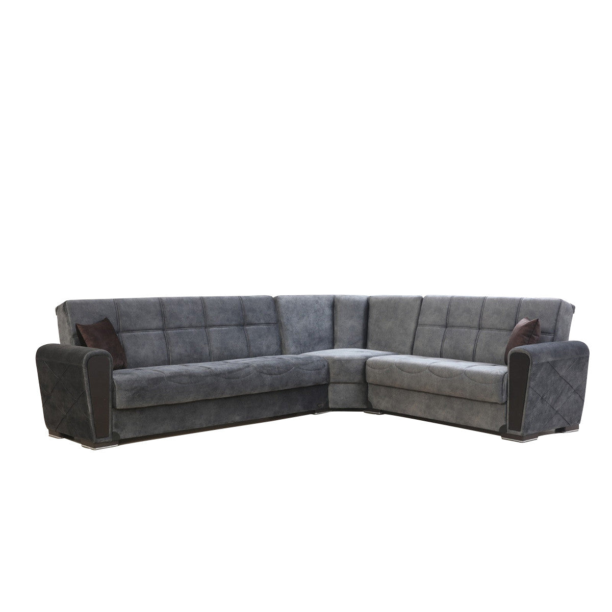 Sara Gray Fabric Reversible Sectional